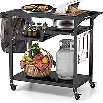 Carrito De Barbacoa Con Fregadero - Acero Inoxidable, Ruedas, Armario Almacenamiento, Estante Lateral, 154x63x89 Cm