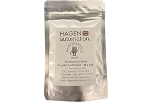 HAGEN AUTOMATION 25 g de nanoparticules hBN – Poudre hexagonale de nitrure de bore – 70 nm APS Foil Pack