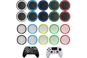 Aibada Couleurs mélangées Remplacement Joystick Silicone pour PS5，PS4, Xbox 360, PS3 Contrôleurs, 10Paire