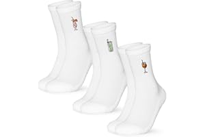 Occulto Damen & Herren Motiv Tennissocken 3er Pack (Modell: Robin), Statement Tennis Socken