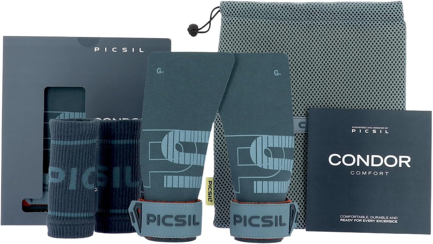 PICSIL - Calleras Condor | Uso con Magnesio | Gran Protección Comodidad y Agarre | para Cross Training Calistenia y Gimnasio | para Todos los Atletas y Niveles