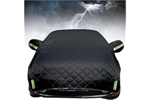 GENERISCH Autogarage Abdeckung Hagelschutz Für Hyundai Tucson SUV 2020-2025,Auto Abdeckplane Winter,Halbgarage Abdeckung Wasserdicht und Sonnenschutz und Schneefest srt396p