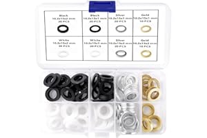 YIXISI 140 Pezzi 10.2x15x1/2 mm Rondelle per Cerniere porta, Anelli per Cerniere e Porte, Camera Rondelle per porta