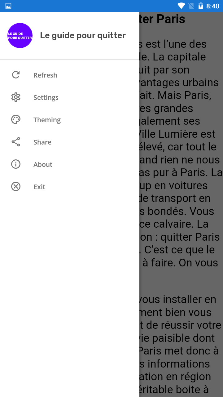 Le Guide Pour Quitter Paris Amazon In Appstore For Android