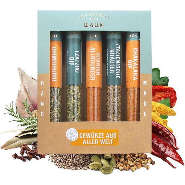 Azafran BIO Deutschland Gewürze Set – Geschenkbox Mit 4 Gewürzmischungen (je 50 G) – Typisch Deutsche Küche Zum Ausprobieren