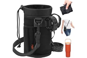 Desing Wish Portaborraccia Bici Porta Borraccia MTB Bici Portatile Portaborraccia Bici Senza Viti Con Tasche in Rete e Tracolla Bambini per Bicicletta per Trekking Bici da Corsa Strada Scooter Moto