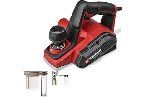 Einhell elhyvel TC-PL 800 (800 Watt, 82 mm hyvelbredd, bis 2 mm spåndjup, falsdjup-/parallellstopp, autom. parkeringsfot, sug