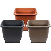 SEEBAUER Garden® | Pflanzkübel Nicol | Moderne, eckige Form | Blumenkübel Pflanztopf Übertopf | Frostsicher & UV…