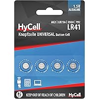HYCELL 1516-0025 HyCell Alkaline Knofpzelle LR41 1,5V, V3GA, LR41/192 Akku-Set