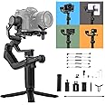 FeiyuTech SCORP-Mini [Official] Camera Stabilizer 3-Axis All in One Handheld Mirrorless/Pocket/Action Camera/Smartphone Gimbal,for Canon Sony Panasonic Fujifilm Nikon iPhone Samsung,Max2.65lb,ZoomRing