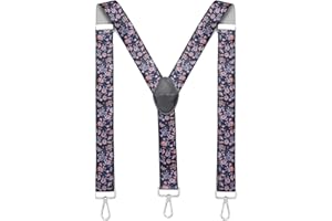 MASADA tirantes calidad fabricados a mano, con cierres de mosquetón resistentes y ajustes continuos con anchura de 3,5 cm para tallas de hasta 195 cm