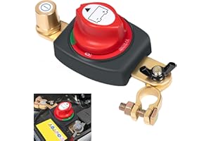 TZEKING Interruttore principale della batteria, polo negativo, 180°, separazione per auto, 12 V-48 V, impermeabile