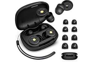Tatxmalv Bouchon D'oreille pour Dormir, Bouchons D'oreilles Anti Bruit 45 dB, Bouchon Oreille Silicone Souple, Réutilisable, 8 Têtes de Bouchée D'oreille en 4 Tailles, pour Protection Auditive