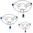 Unify 3 Pieces Stainless Steel Trivets Hot Pot Mat Stand for Kitchen Utensil Vessel Holder/Dining Table/Cooker Ring/Pan Stand/Cooling Steaming Rack Stand/Round Pads Holder Cookware Fit (Size-6,7, 8)
