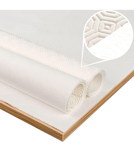 Tischdeckenunterlage Tischschoner Schutzunterlage Tischpolster Schutz Unterlage Tischdecke Meterware Größe Wählbar Weiß (220 x 140 cm) Garten