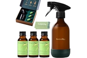 Purdy & Figg | Bathroom Bliss Starter Kit | All-Natural Non-Toxic Bathroom & Shower Cleaner | Streak-Free Surface & Toilet Bowl Cleaner | Limescale & Soap Scum Remover | Lime & Lemongrass Scent