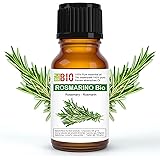 Rosmarino Bio Olio essenziale 100% Puro 10 ml - Uso interno Terapeutico Alimentare Diffusori Aromaterapia Cosmetica Cucina - 