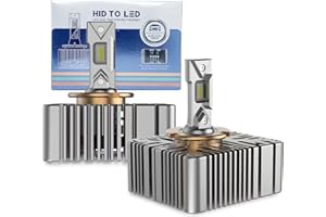 SageSunny Lampadina D5s Led 6000K bianco puro 100W 10000lm sostituzione fari anabbaglianti e abbaglianti per Xenon HID D5s originale 9285410171 9285, emissione 280 ° - Garanzia 24 mesi