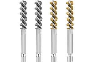 CKANDAY 4 szt. szczotka do kijów golfowych, szczotka do kijów golfowych, szczotka druciana ze stali nierdzewnej i mosiądzu, szczotka druciana do wiertarki elektrycznej, narzędzie do czyszczenia drutu, uchwyt