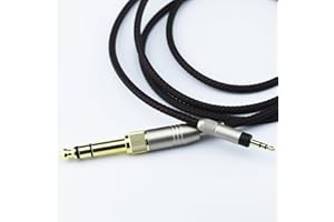 KetDirect Replacement HIFI Cable For Bose Quiet Comfort 25/35 / QC25 / QC35 Headphones Audio upgrade, Braid, Tangle-Free Cords 1.2m/3.9FT (1.5m/4.5FT)