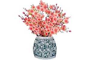 Hierein Pop Up Birthday Cards for Women, Blue and White Porcelain Vase 3D Popup Flower Bouquet Greeting Card Paper Flower Home Decoration Anniversary Card for Mom Dad Wife Friends Colleague Birthday