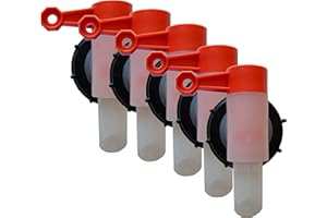 SABEU FLUXX FLUXX Dispensing Tap DIN51 For Water & Chemical Containers & Drums 10, 5L UN, Most 51 mm Threads (5)