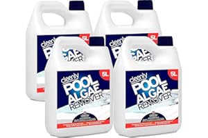 Cleenly Pool Algae Remover - Removes & Prevents the Growth of Algae in Water - Super Concentration and Long Lasting 4 x 5L