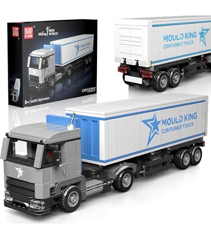 Mould King 24075 Set Camion Con Mattoncini 556 Pezzi – Modello Da Costruzione Per Bambini 8+ E Adulti
