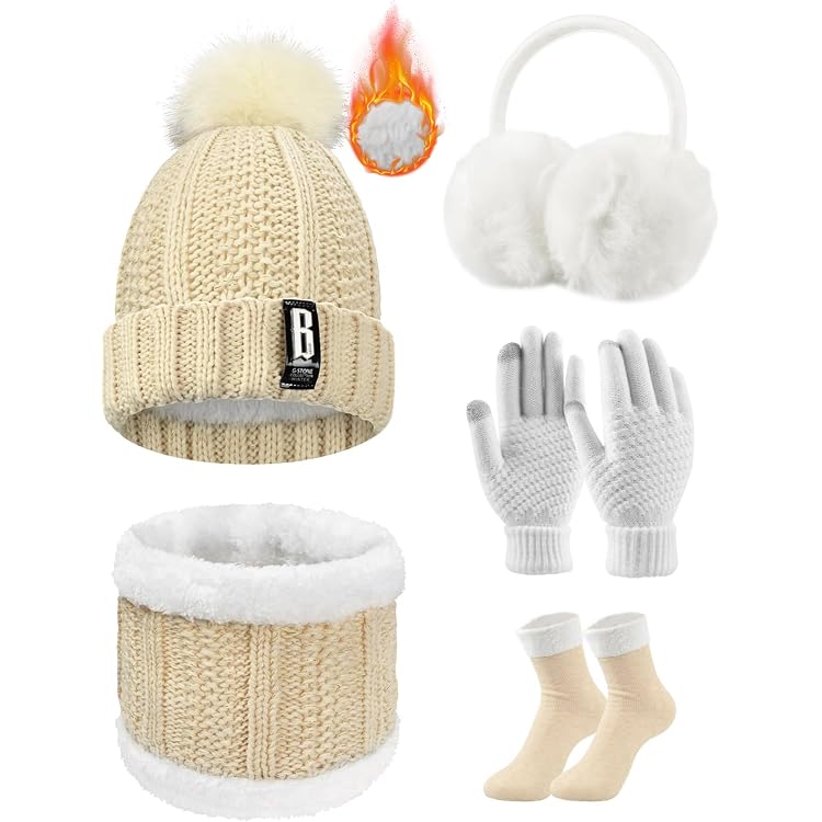 Bonnet Femme Hiver Avec Pompon - Tissu Chenille Doux Et Doublure Polaire - Chaud Et Tendance - Taille Unique
