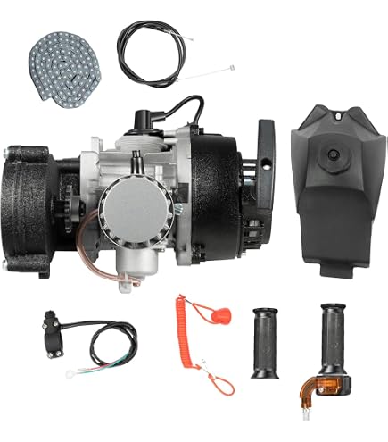 Moteur 49cc 2-temps Samger - Pour Bike, Mini-moto Ou Quad - Avec Carburateur Et Filtre à Air