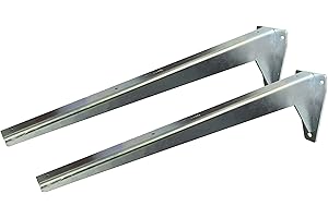 Sunload Regalbodenträger Schwerlastträger L-Profil Konsole Stahl verzinkt (2 x 580 mm)