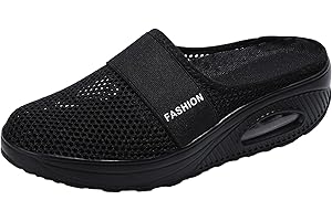 HOTCHAM Minceur Chaussures Taille Marche Baskets Plate-Forme Chaussures Poids Air Léger Engrener Elastic Sports à Coussin d'air en Yoga à Enfiler Pas Cher Trainers en Maille Plates Été 36-43eu