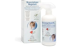 M' MA PETS Repellente Spray Topi e Roditori Vegetale Professionale per Ambienti Interni ed Esterni (Soffitta, Cantina, Auto, Giardino) - Alternativa Naturale al Veleno Topi e Trappole per Topi - 500ml