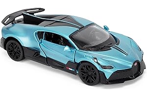 CMJ Bugatti Divo 1:43 Scale Die-Cast Model Car - French Racing Blue | Detailed Collectors Edition Diecast | Official Licensed Product