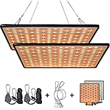 GREENSINDOOR 300W LED Pflanzenlampe, LED Pflanzenlampe Vollspektrum LED Pflanzenlicht für Zimmerpflanzen Gemüse und Blumen (W