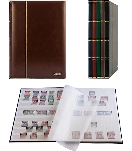 Prophila Album pour Timbres, 32 Pages, intérieur Noir (couv. Noir Prophila Album pour Timbres, 32 Pages, intérieur Noir (couv. Noir