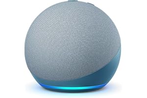 AMAZON Echo Dot (4e génération), Enceinte connectée avec Alexa, Bleu-gris