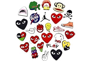 JTAILHNE Charmes de Chaussure de PVC Dessin animé Compatible avec les chaussures Crocs,Bracelet Shoes Decor La date de naissance Party Cadeaux Kids Des adultes