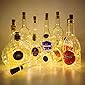 Fizzytech 20 LED Wine Bottle Cork Lights Copper Wire String Lights 2M Battery Operated Wine Bottle Fairy Lights(Warm…
