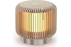 COLSUR White Noise Machine, Einschlafmusik mit Bluetooth Lautsprecher Nachttischlampe Touch Dimmbar, Weisses Rauschen Baby mit Timer, Nachtlicht USB Geschenk für Baby Erwachsene