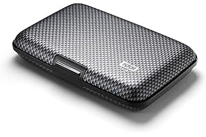 ÖGON -DESIGNS- Porte-Cartes en Aluminium, Protection RFID Contre la fraude et la démagnétisation, Portefeuille Compact, modèle Smart Case Stockholm V1