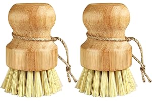 JSMTKJ Lot de 2 Brosses à Champignons, Brosse de Nettoyage pour Légumes, Brosse de Cuisine pour Nettoyer la Vaisselle, Les Casseroles