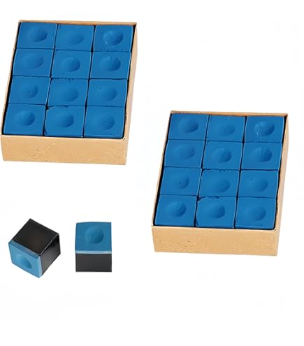 Gessetti Per Biliardo ZDL - 24 Pezzi Blu, Antiscivolo, Per Stecche Professionistiche E Amatoriali - Foto 4