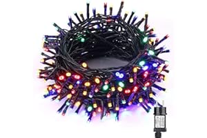 NEXVIN Guirlande Lumineuse Sapin de Noel Multicolore 20M 200 LED Lumiere Sapin de Noel, Electrique, 8 Modes, Fonction Mémoire Minuteur, Étanche pour Decoration Noel Exterieur et Interieur