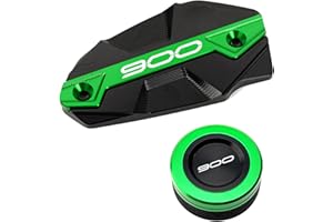 ZESIDIMO Per Kawasaki Z900 Z 900 2017-2024 2023 Accessori Moto Anteriore Posteriore Copertura Serbatoio Liquido Freno Coperchio (Verde)