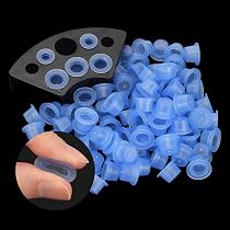 300 Stück Tattoo-Tintenbecher Aus Silikon – 12 Mm, Lebensmittelecht, Einweg-Halter Für Pigmentfarbe