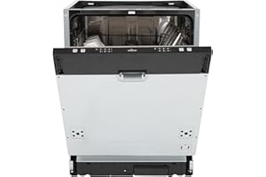 Willow WDW1460I 60cm Integrated Dishwasher with 14 Place Settings, Half Load Function, Delay Start, 6 Wash Programs, LED Indicator