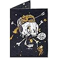 Supervek Get Fire Paper Slim Wallet for Men | Mini Small Minimalist Thin Wallets for Men | Memento Mori Graffiti Front Pocket Card Holder Purse | 6 Card Slots, Cash ID Pocket