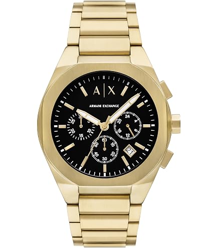 Buy Armani Exchange Stainless Steel Analog Black Dial Men Watch