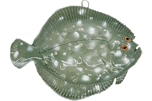 sicilia bedda - PESCI IN CERAMICA SICILIANA da Parete - Prodotti Artigianali realizzati a Mano (19x14, Pesce Passera)